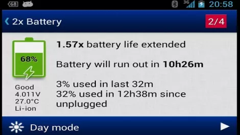 Android App Review: 2x Battery - Battery Saver